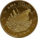 1 Crown (Titanic, 100th Anniversary, Sinking of the Titanic - Gold Plated)
