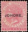 Straits Settlements overprinted "JOHORE."