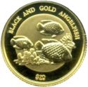 10 Dollars (Black and Gold Angelfish)