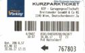 Kurzparkticket