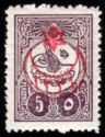 overprint on stamps 1909
