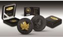 5 Dollars (Maple Leaf - Golden Enigma. Silver with Black Ruthenium and Gold Plating)