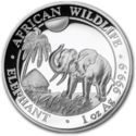 100 Shillings (African Wildlife - Elephant - High Relief)