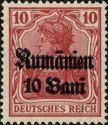 overprint on "Germania"