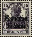 overprint on "Germania"