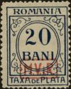 overprint on Portostamp