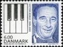 Victor Borge and piano keys