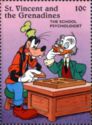 Ludwig von Drake the School Psycologist and Goofy (10 c)