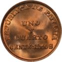 1¼ Centésimos (Uno y Cuarto)