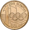 1 Dollar (XXVII Olympiad, Sydney. Coin & Stamp)