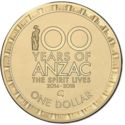 1 Dollar (100 Years Of Anzac)