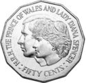 50 Cents (Wedding of Prince Charles and Lady Diana)