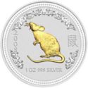 1 Dollar (Year of the Rat 鼠 - Gilded)