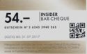 Insider Bar-Cheque