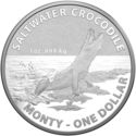 1 Dollar (Australian Saltwater Crocodile - Monty)