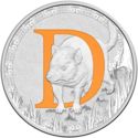 1 Dollar (Letter D - Tasmanian Devil)
