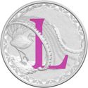 1 Dollar (Letter L - Lyrebird)