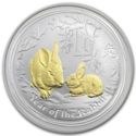 1 Dollar (Year of the Rabbit - Gilded)