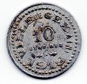 10 Centimes (Ville de Gex (Ain) ↑O↓)