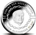 10 Euro (50th Birthday of King Willem-Alexander - Netherlands coloured)