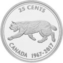 25 Cents (1967 Centennial, Bobcat)