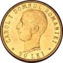 20 Lei (40th Anniversary - Reign of Carol I)