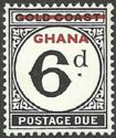 Large Centre Numeral, overprinted Ghana