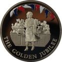 50 Pence (Queen's Golden Jubilee - CuNi - Color)