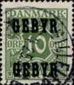 Double Overprint “GEBYR”