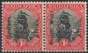 Van Riebeeck's Ship "Drommedaris" - Overprint Pair