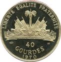 40 Gourdes (10th Anniversary of Revolution. Dessalines)