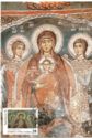 Enthroned Mary between the Archangels, 14th cent. fresco, Asinou Church