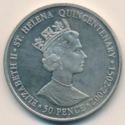 50 Pence (500th Anniversary - Napoleon Bonaparte. HMS Northumberland )