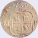 2 Reales (Macuquina. Royalist/Republican coinage)