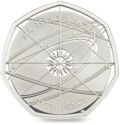 50 Pence (Sir Isaac Newton - Silver)