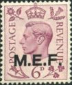 British Stamp Overprinted "M.E.F"