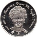 1 Dollar (Head princess Diana)