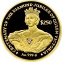 250 Dollars (Queen Victoria's diamond Jubilee centennial)