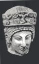 Limestone Head of Woman wearing Diadem, 5th cent. B.C, from Arsos, Cyprus Museum