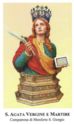 "Agatha Virgin and Martyr", Monforte San Giorgio, Sicily - Saints (F)