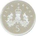 5 Pence (Scottish Thistle Crowned - Silver edition)