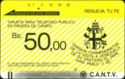 Visita Papal 1985 Bs. 50