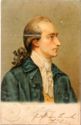 Goethe's 150th Birthday card - portrait by Georg Oswald May (1779)