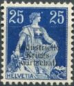 Helvetia with Sword (IK-W Overprint)