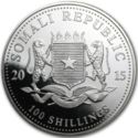 100 Shillings (1 ounce - Elephant Day and Night)