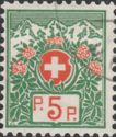 Swiss coat of arms; rhododendron