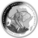 2,000 Shillings (12th ann. of the Somali Elephant - 800 Sh - Centre)