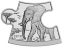 2,000 Shillings (12th ann. of the Somali Elephant - 100 Sh 2010)