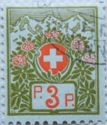 Swiss coat of arms; rhododendron