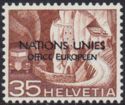 Post Road Val d'Anniviers (ONU/UNO overprint)